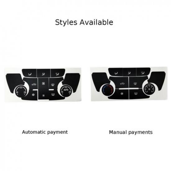 Easy to Apply Button Repair Decals for Buick Verano AC Climate Control
