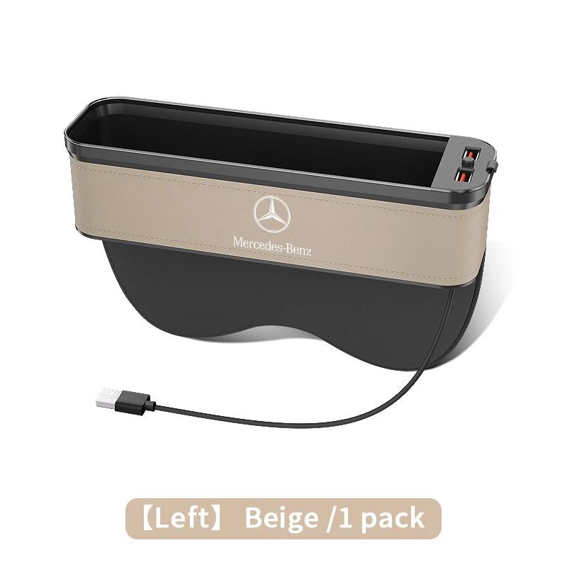 Para Mercedes-Benz Classe A B C E S V R AMG GLB GLC GLE SLC SLK SL ML Vito Viano Sprinter Caixa de Armazenamento para Assento de Carro Caixa de Espaço entre Assentos