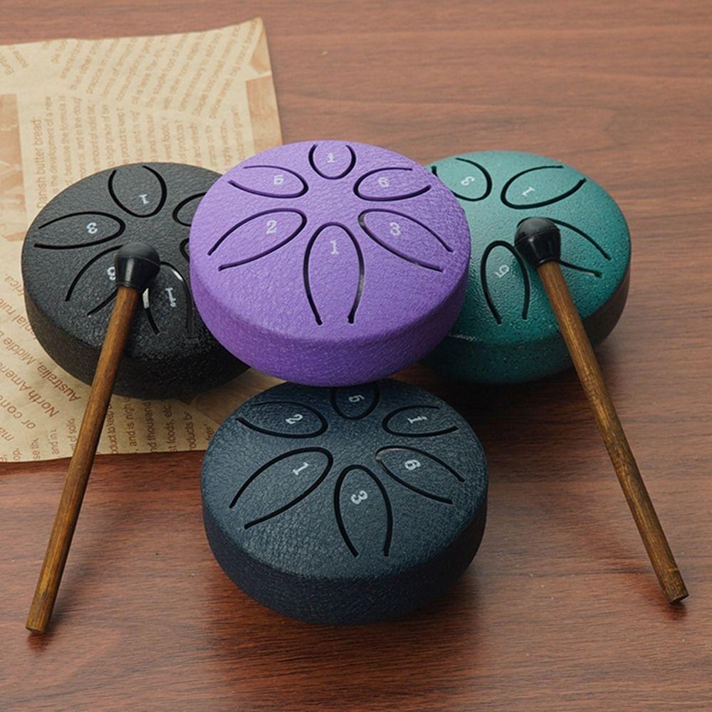 

Multicolour Steel Tongue Drum Set 3 Inch Meditation Drum Ethereal Drum Drum Accessories золотий