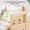 Elevated Solid Wood Pet Bed 4-Season Breathable Dog Kennel Ground Moisture-proof House for Small Dog & Cat Indoor Pet Furniture