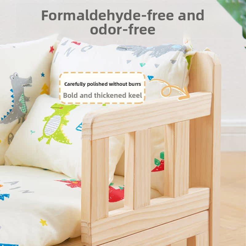 Elevated Solid Wood Pet Bed 4-Season Breathable Dog Kennel Ground Moisture-proof House for Small Dog & Cat Indoor Pet Furniture