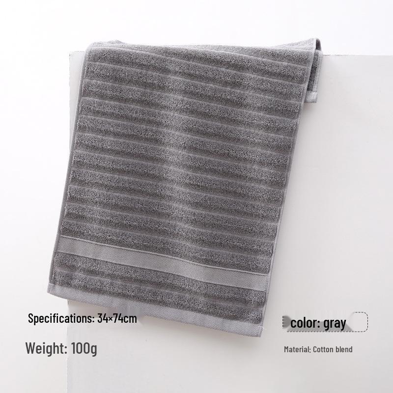 Luxury High-Grade Pure Cotton Bath Towel Set - Thick, Absorbent, Embroiderable