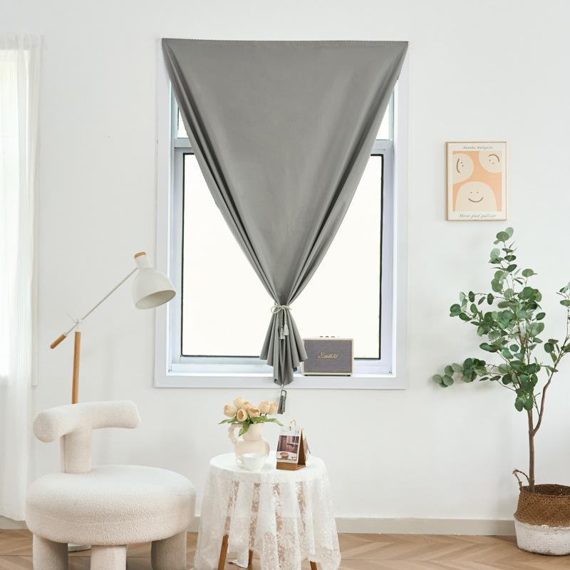 Self Adhesive Blackout Curtains Velcro No Drill Full Length Bedroom Living Room Privacy Thermal Insulated Easy Install 1 Panel