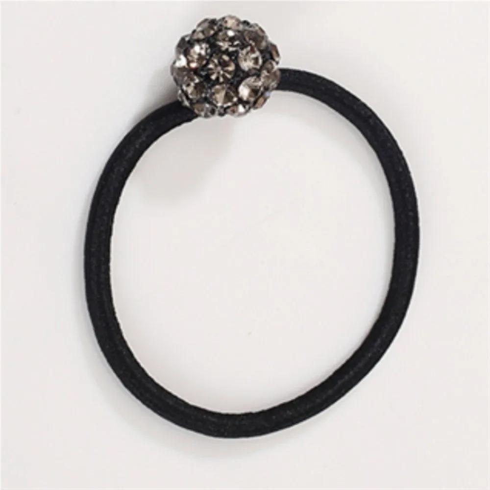 Konggun House Handmade Cubic Hair Tie (Black) Hair Elastic Band Angel Scrunchie