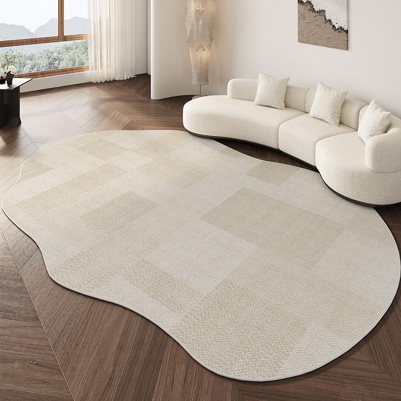 Wabi-sabi Style Living Room Decoration Carpet Home Washable Plush Shaped Rug Minimalist Rugs for Bedroom Fluffy Soft Bedside Mat