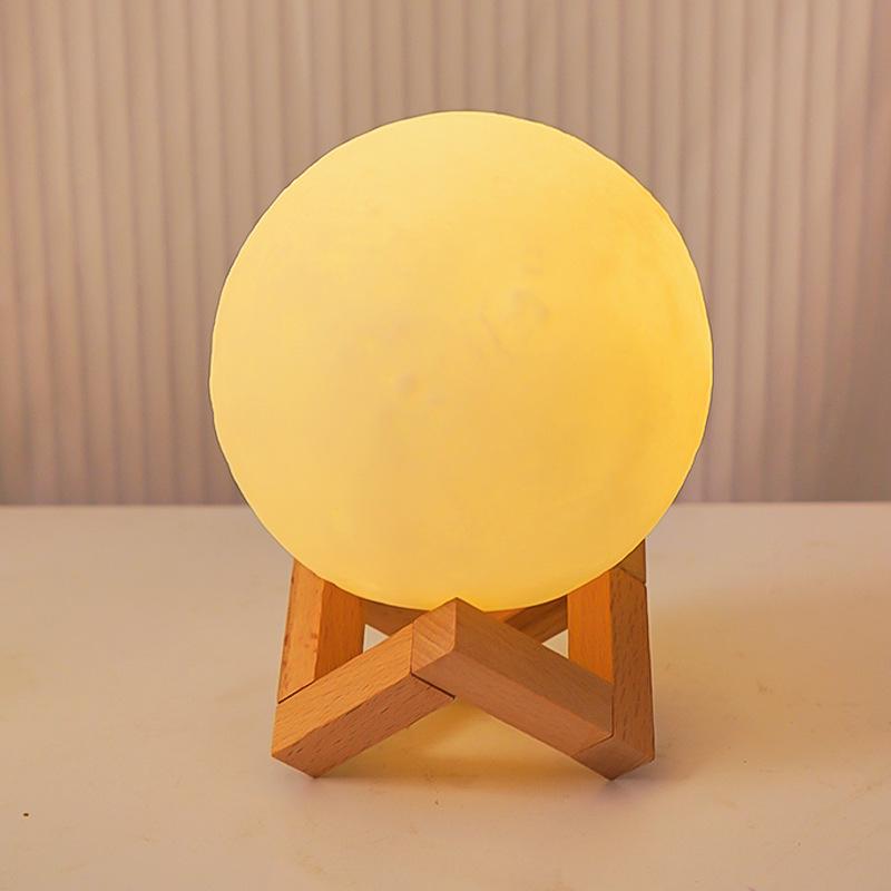 Handbemalte Mondlampe: DIY Planeten-Nachtlicht für Schlafzimmerdeko - Perfektes Geschenk für beste Freunde