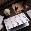 60pcs Alphabet Number Stickers Iridescent Multicolor Letters Gradient Label Journal Scrapbooking Water Bottle DIY Craft Supplies