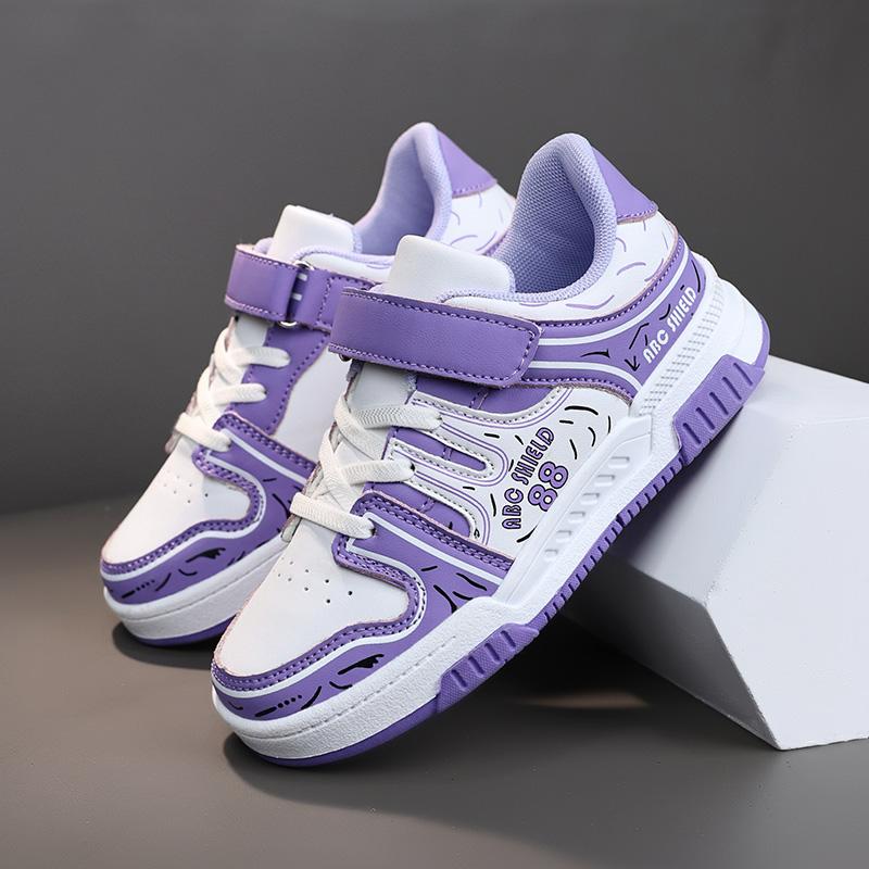 Kindersportschuhe wasserdicht Studenten Freizeitschuhe Mädchen flachsohlige Leder Board Schuhe Jungen Laufschuhe Skate Schuh Sport