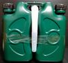Tange Chemical Industry Diesel Oil Container, Twin Type, 10L (5+5L), Dark Green, with Nozzle
