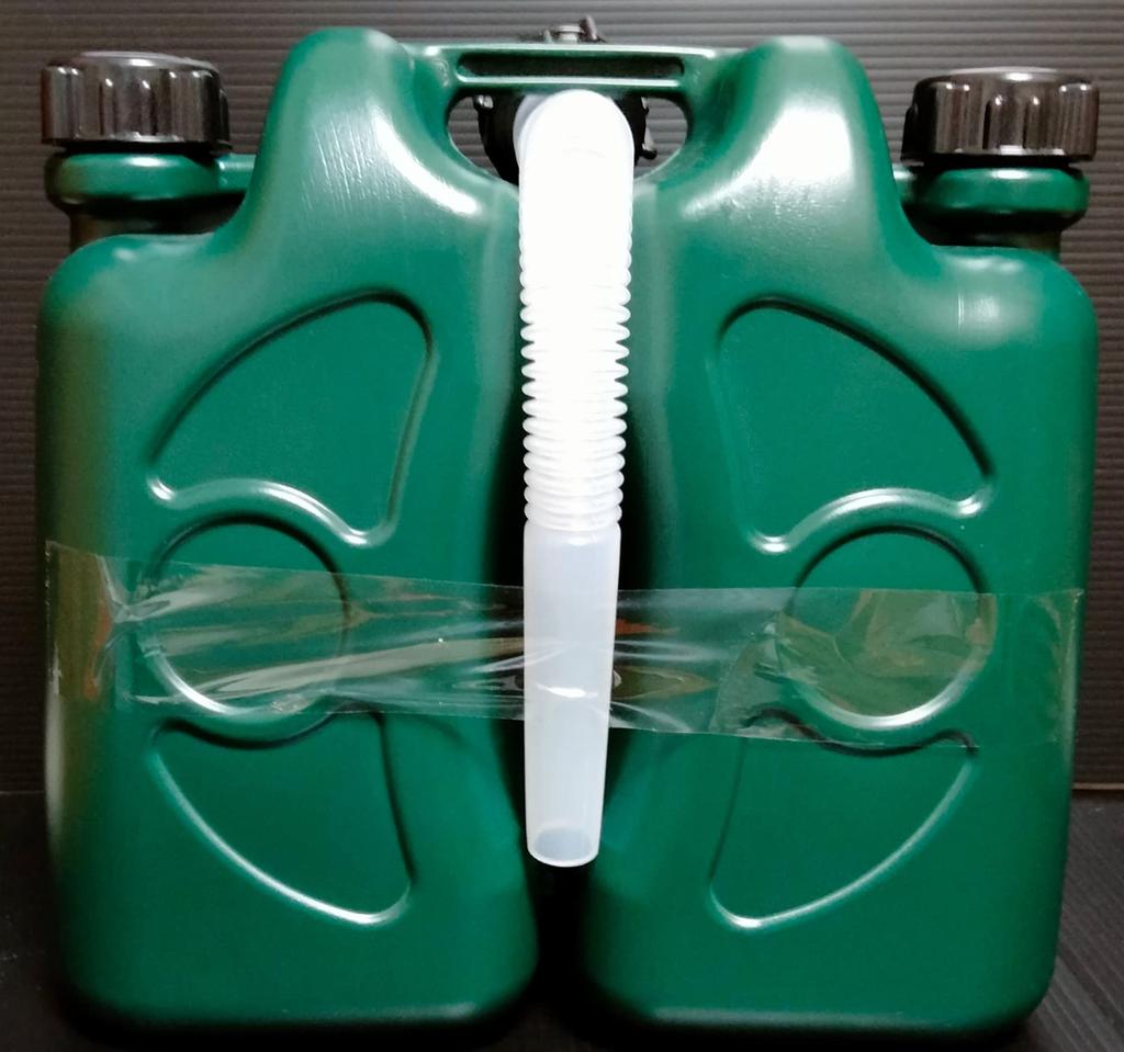 Tange Chemical Industry Diesel Oil Container, Twin Type, 10L (5+5L), Dark Green, with Nozzle