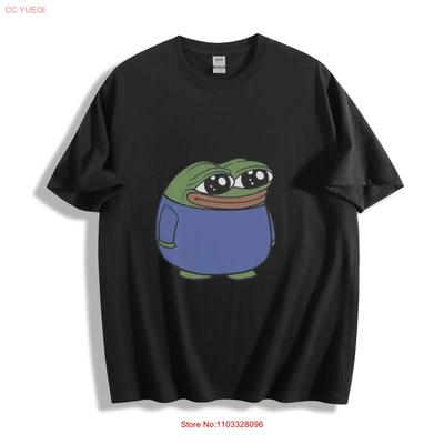 Sad Frog Cartoon T Shirt Meme Inspired Design Vintage Washed Unisex Casual Comfortable Graphic Streetwear Stretched Soft