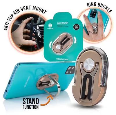 Gold Gold 3 In 1 Ring Dock Support for Smartphone