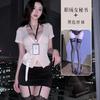Women S Sexy Secretary Uniform Lingerie Set With Tie