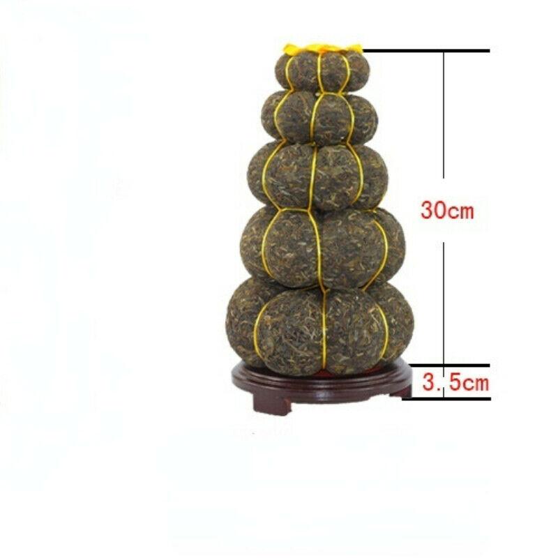 3000 g Zelený čaj Yunnan Pu-erh 5 vrstev Dýňový dýňový typ Craft Pu'er dárkový čaj