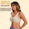Europeisk og amerikansk sports-BH med høy styrke for vakker rygg, plussstørrelse, løpe- og treningstopp, yogaklær