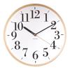 Formia Wall Clock - Wooden Design, Stylish and Cute, Silent, Continuous Second Hand, Analog, Natural, HIC-003 (Hodogaya Electronics Sales)