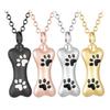 Paw Printings Jewelry Urn Container Ashes Necklaces Bone Locket