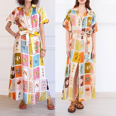 Spring New Women's Temperament and Personalized Cardigan Casual and Fashionable Strapping Dress