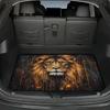 1Pcs Oil Painting Lion Head Car Trunk Mat with Anti Slip Cargo Liner Waterproof Rear Storage Protector Floor Mat for SUV Sedan V