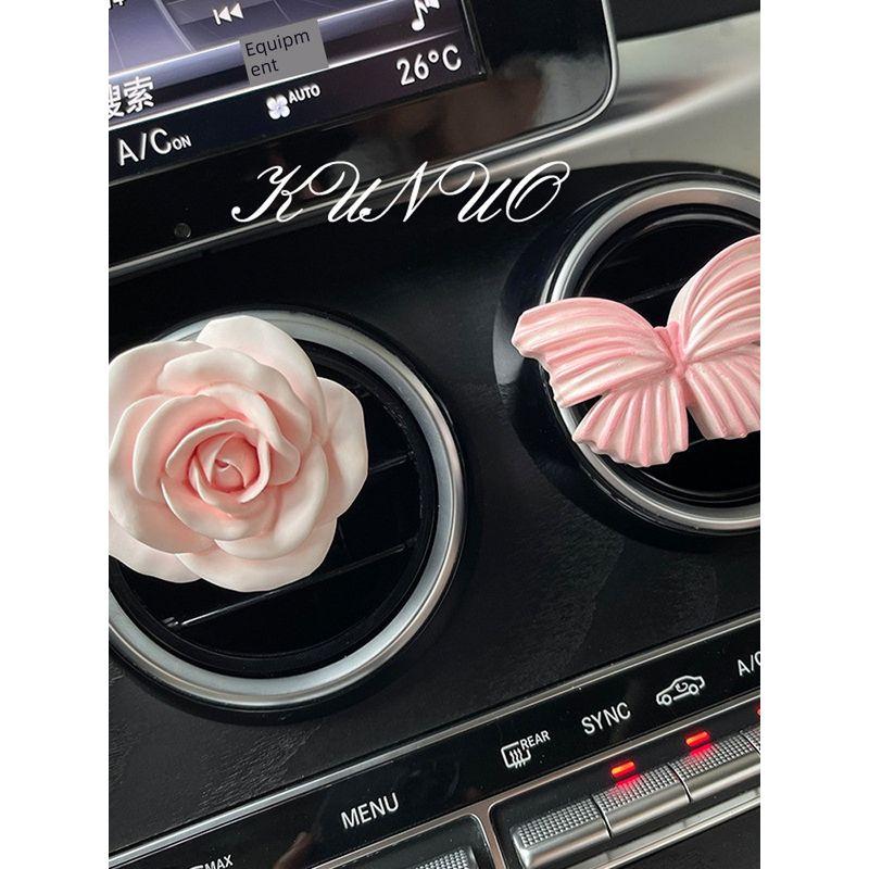 Butterfly Tulip Car Fragrance Diffuser Stone High-End Flower Car Air Vent Decoration Interior Ornament