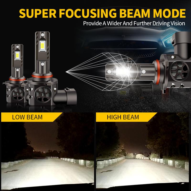 2pcs Canbus 9005 HB3 LED Headlamp Bulb High Beam High Power Headlight Auto Bulb For Toyota Avalon 2011-2012 Plug&Play 6000k