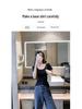 Women's 2025 High-Quality Cotton U-Neck Backless Slim-Fit Short Sleeve T-Shirt