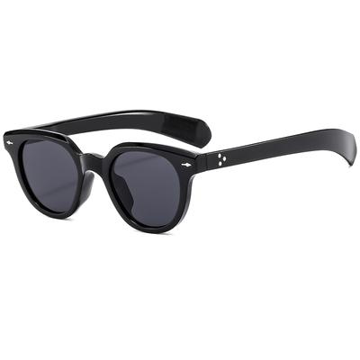 Fashion Oval Leopard Sunglasses Women Retro Rice Nail Glasses INS Men Women Versatile Sun Protective Eyewear