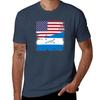 Half Honduran Flag Design Vintage Honduras USA Gift T-Shirt Plus Size Workout Short Sleeve Top