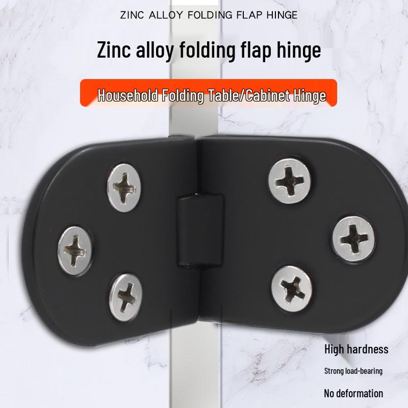 Semicircular Stainless Steel Concealed Folding Door Hinge, Alloy 180° Round Table Top Hinge