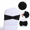 5pcs No Tie Chair Sashes Spandex Material Spandex Chair Sashes Chair Cover Decor Bands  For Wedding