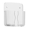 Adhesive Wall Phone Holder Space Saving Design for Home Office Organizing with Charging Slot and Multifunctional Storage