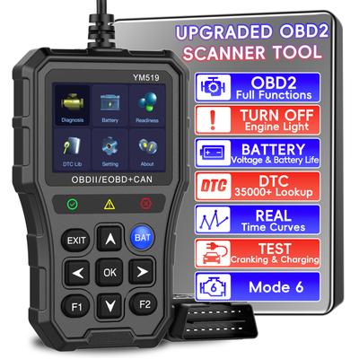 Strumento di diagnostica professionale per scanner OBD2, spia di controllo del motore, lettore di codici di veicoli, scanner di codici di errore per tutte le auto CAN OBDII