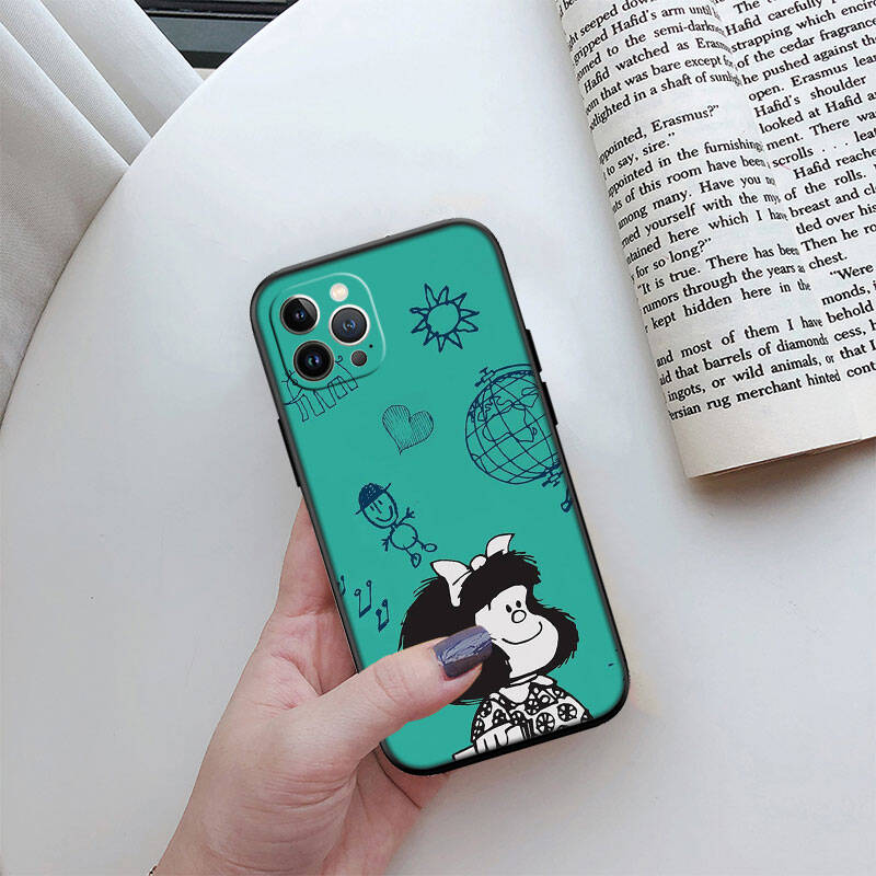 MH88 Mafalda Phone Shell for Samsung S20 S21 S22 S23 S24 FE Ultra Plus Lite S21S A55 A07 A17 F06 F16 M06 M16 M56 A36 A37 A57