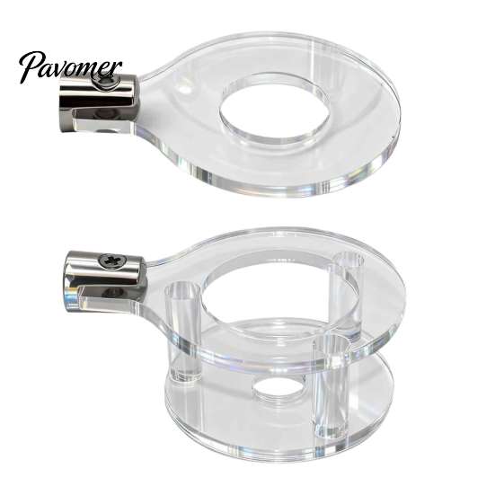 Wall Mounted Hanger 2PCS Vertical Light Swords Mount Racks, Transparent Acrylic Display Storage Bracket Stand, Space Saving for Living Room And Office