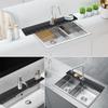 Anti-splash Sink Splashing Guard Silicone Drain Tray Mat Kitchen Faucet Splash Guards  Kitchen