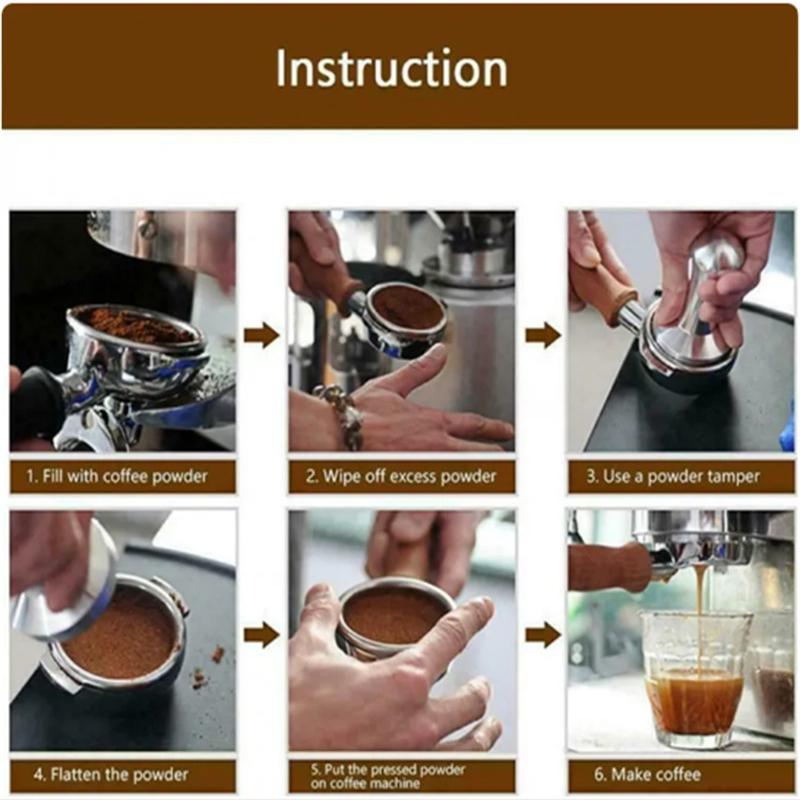51/53/58mm Espresso Tamper Pulver Maschine Aluminium Kaffee Tampers Für 51mm 53mm 58mm Siebträger