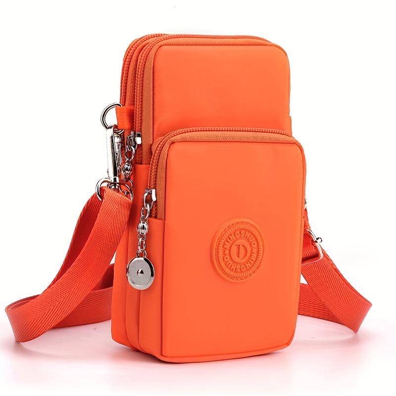 Women's Oxford Fabric Crossbody Bag, New Style Vertical Phone Pouch, Small Wristlet Purse with Adjustable Strap KTB
