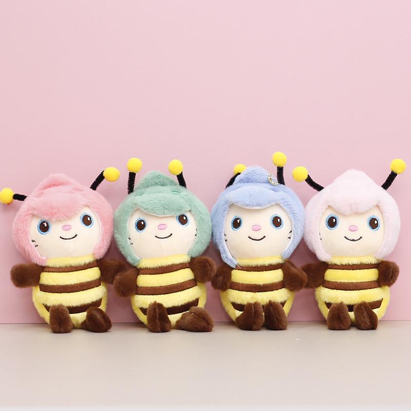 Delightful Bee Plush Character Keychain For Girls Fashionable Cute Bag Accessory