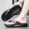 Summer Men's Slippers Flip Flops Outdoor Indoor Comfortable Soft Slides Casual Shoes Men Beach Sandals Outdoor Men Home Slippers