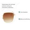 Vintage Retro Square Sunglasses Mirrored Metal Frame Glasses Women Gifts