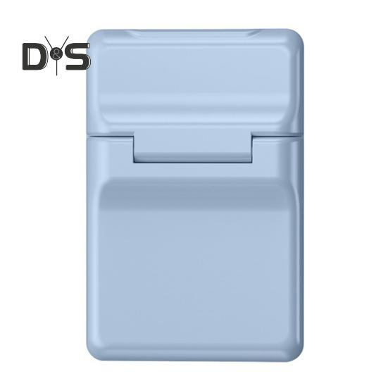 

Магнитный держатель для телефона-кошелька с 3 слотами для карт, держатель для карт для iPhone, многофункциональная регулируемая подставка для телефона для чехлов MagSafe светло-синий