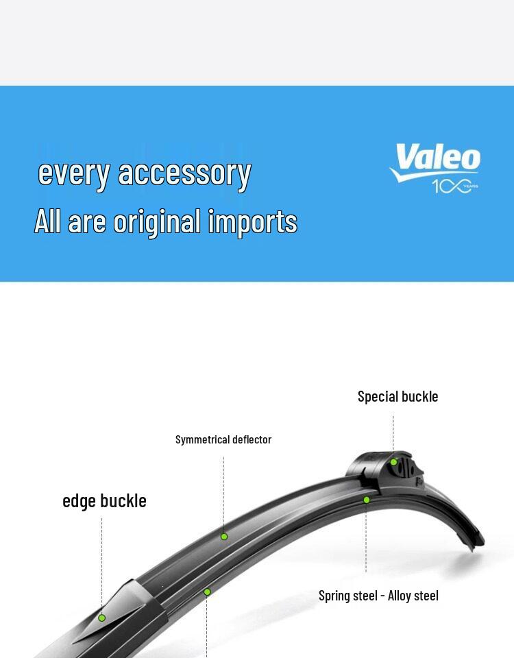 Valeo Wiper Blades for Honda Fit, Civic, Odyssey, Accord, CRV, Vezel, XRV, and Spirior