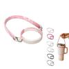 popomyul Drink Holder Portable Tumbler Case Cup Sling Silicone Handle Colorful Strap Stylish (Marble Pink)