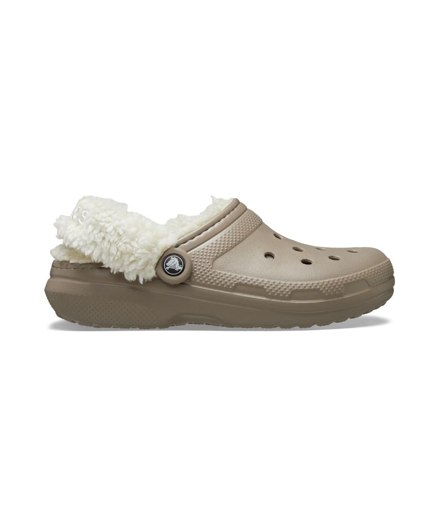 Crocs Classic Fleece Lined Clogs (Fleece Straps) - Mushroom / 211396-195