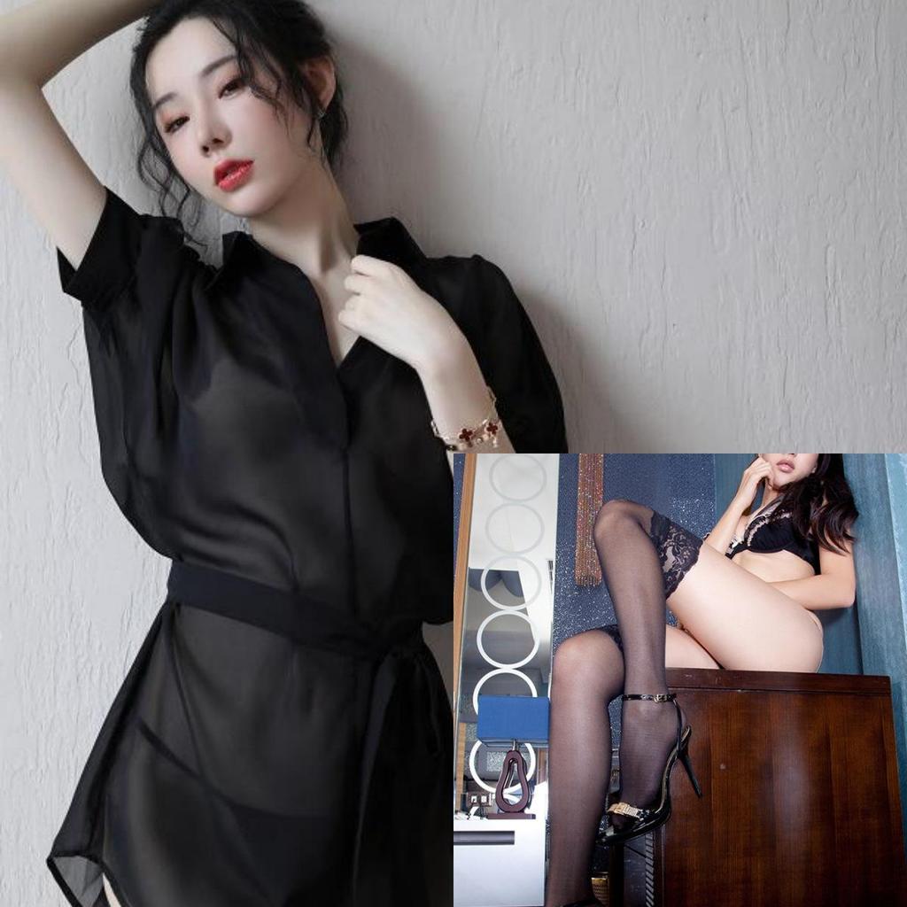 Desire Sheer Lingerie Shirt: Sexy, See-Through Nightgown with Temptation and Easy Removal