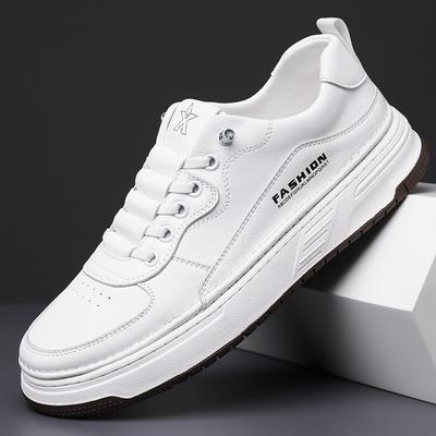 Fashion Spring Autumn Cowhide Platform Sneakers for Men Fashion Soft-soled Casual Leather Shoes Men Designer Sport Zapatillas De Deporte