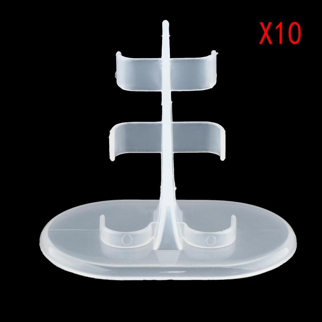 10pcs Plastic Transparent 12" Doll Stand Display Action Figure Show Leg Holder for 30cm Dolls,