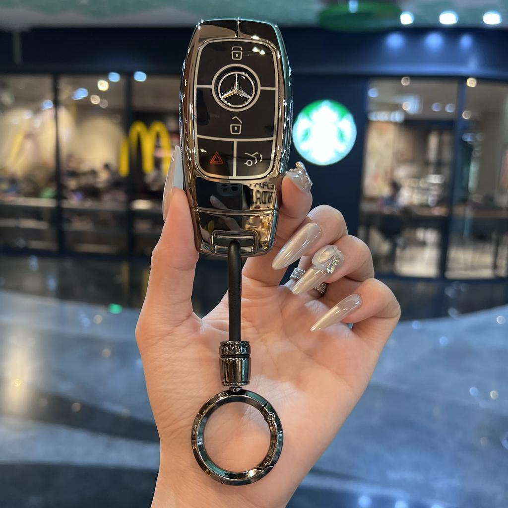 SFX1  Shell For Mercedes Benz A C E S G Class GLC CLE CLA GLB GLS W177 W205 W213 W222 X167 AMG Car Remote Key Case Cover