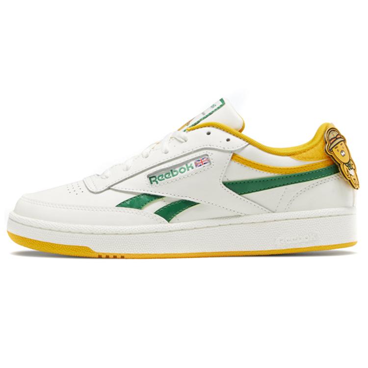 Reebok Kakao X Reebok Club C Cozy Wear Resistant Skate Shoes White Green Unisex 'White Green' GV8583