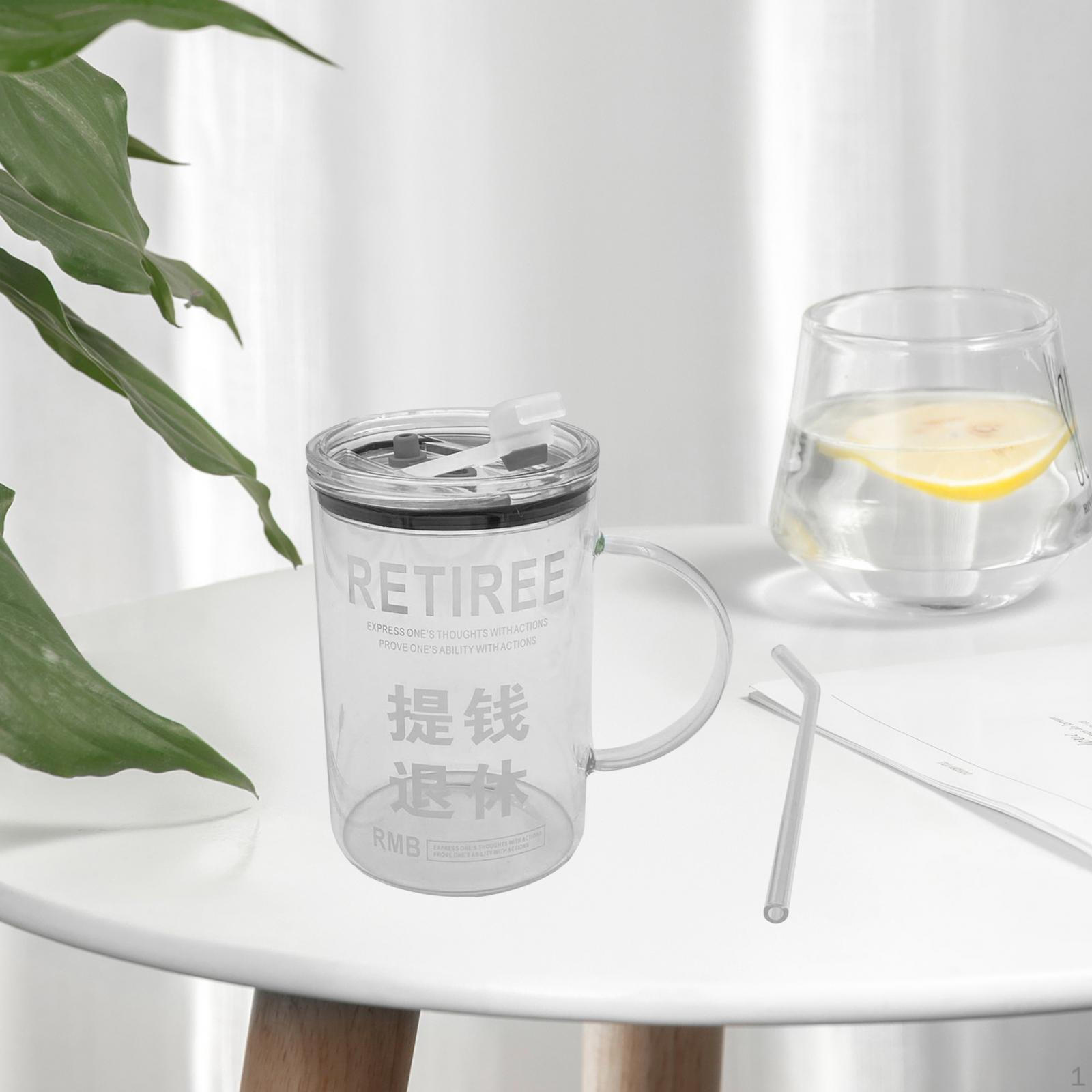 

Стакан для кофе 1 л с ручкой кружка для воды, кружка для питья молока со льдом подарок на день рождения RETIREE